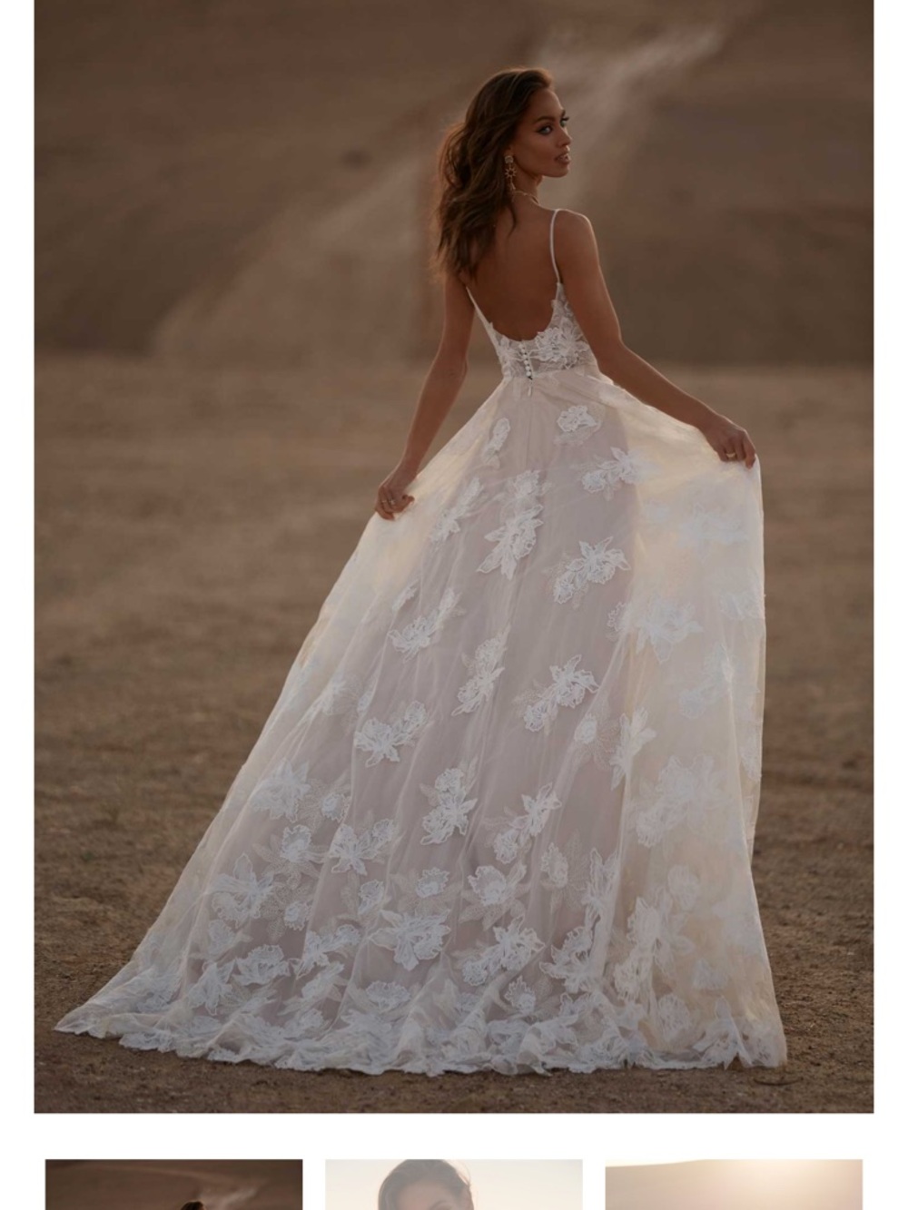 Maxi Lane Avery Romantic Lace Wedding Gown - Picture 2 of 4